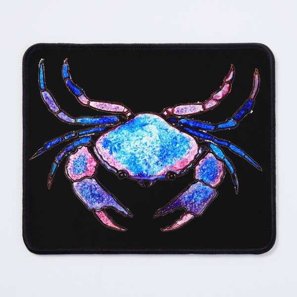 Item preview, Blue Crab on Black designed and sold by Linda Callaghan.
