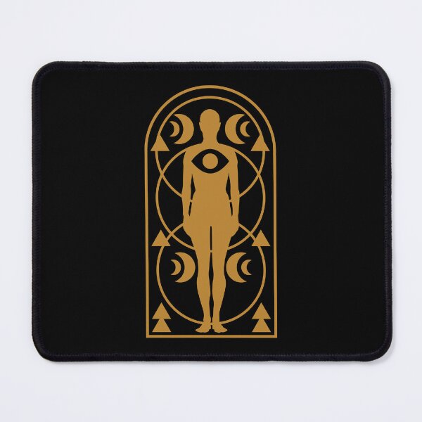Item preview, Ascension Portal – Cosmic Human with Third Eye & Moon Phases designed and sold by musingtreeart.