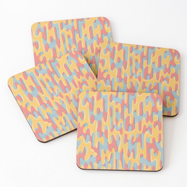 Item preview, Dripping colors in yellow red and blue designed and sold by InNominePatterns.