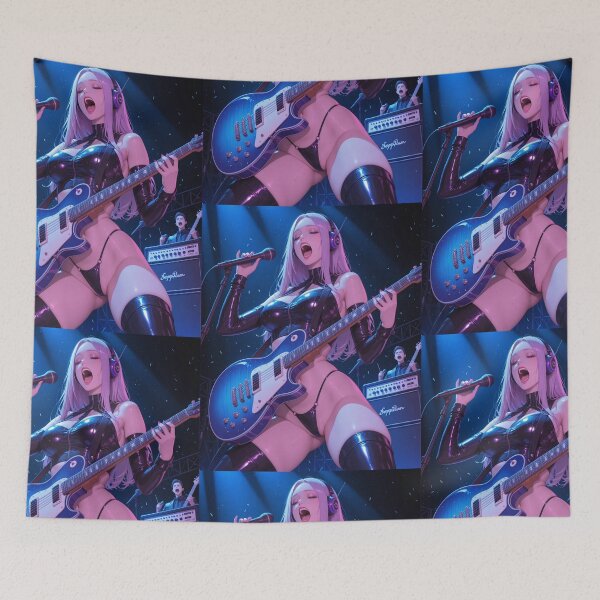Item preview, Girl singer with guitar designed and sold by Planet Utoppia.