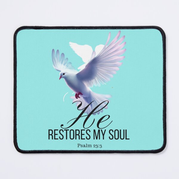 Item preview, He restores my soul designed and sold by SavedbyStyles.
