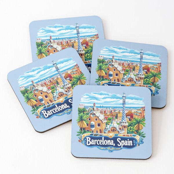 Item preview, Barcelona, Spain – Park Güell designed and sold by Myra365Art.