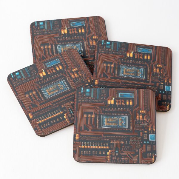 Item preview, Circuit Board Abstract Art designed and sold by Esterlane.