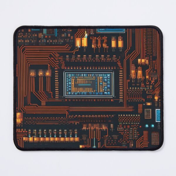 Item preview, Circuit Board Abstract Art designed and sold by Esterlane.