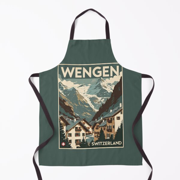 Item preview, A Vintage Illustration of Wengen - Switzerland designed and sold by GoodOldVintage.