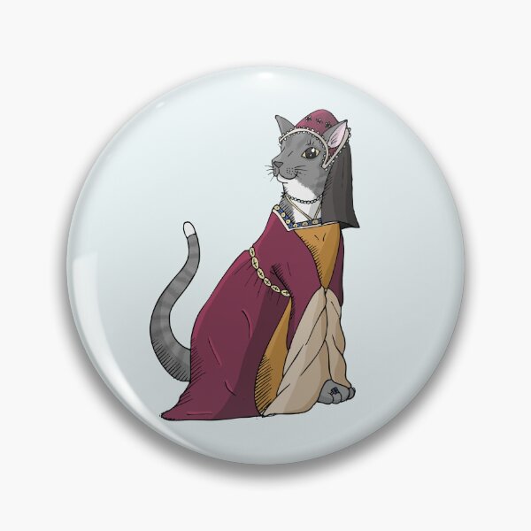 Artikelvorschau, Tudor-Katze (grau getigert) entworfen und verkauft von ind-illustrates.