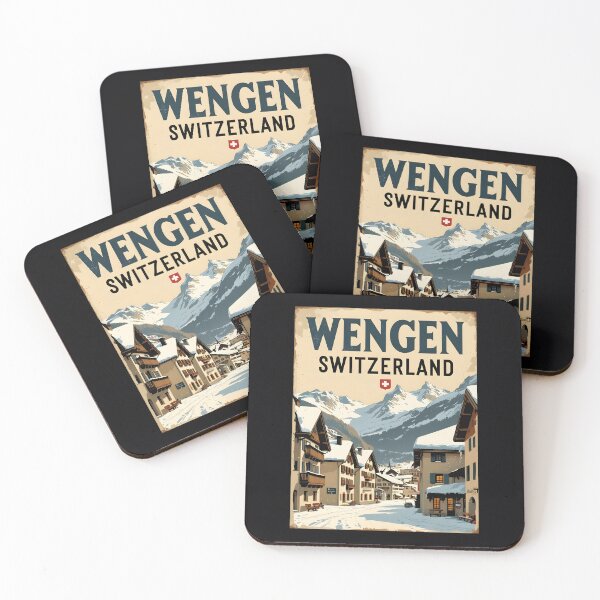 Item preview, A Vintage Illustration of Wengen - Switzerland designed and sold by GoodOldVintage.