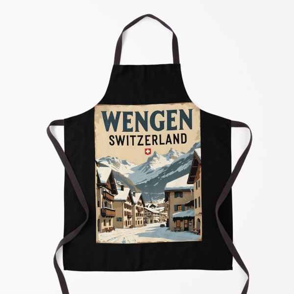 Item preview, A Vintage Illustration of Wengen - Switzerland designed and sold by GoodOldVintage.