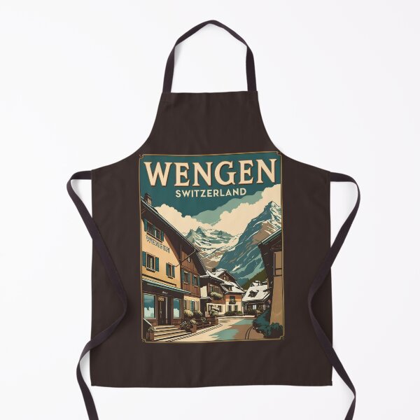 Item preview, A Vintage Illustration of Wengen - Switzerland designed and sold by GoodOldVintage.