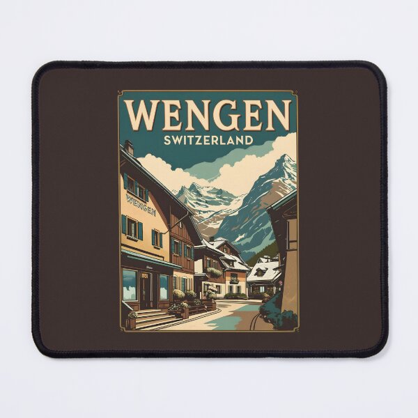 Item preview, A Vintage Illustration of Wengen - Switzerland designed and sold by GoodOldVintage.