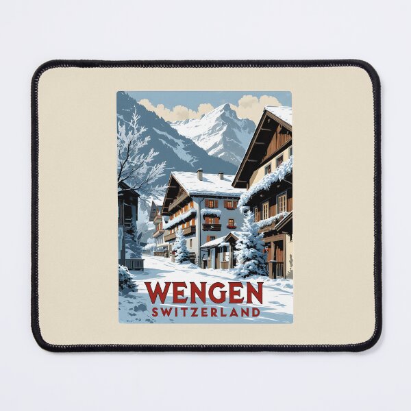 Item preview, A Vintage Illustration of Wengen - Switzerland designed and sold by GoodOldVintage.