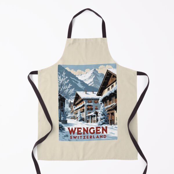 Item preview, A Vintage Illustration of Wengen - Switzerland designed and sold by GoodOldVintage.