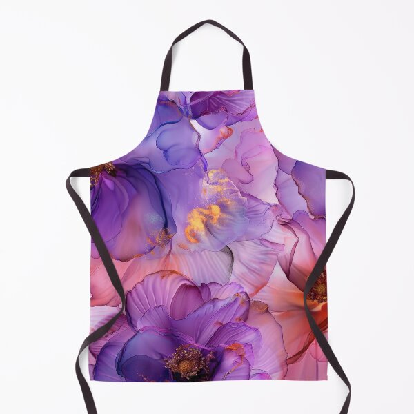 Item preview, Lilac And Blue Alcohol Ink Floral Abstract Designs designed and sold by DEC02.