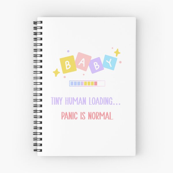 Item preview, Tiny Human Loading Panic is Normal | Funny Pregnancy Congratulations Card designed and sold by PRINYOS.