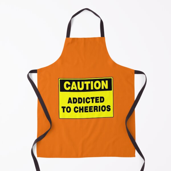 Item preview, Caution Addicted To Cheerios, Yellow Novelty Sign, Cereal, Quotes designed and sold by AASparksDesigns.