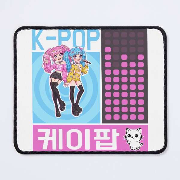 Item preview, Cute K-Pop Duo & Cat Graphic designed and sold by KiwiRider.