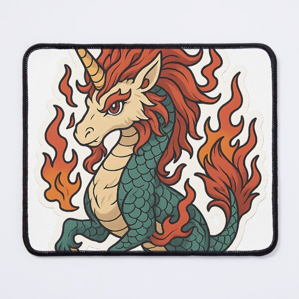 Item preview, Mythical Green Fury Dragon designed and sold by Anime and 90s Style.