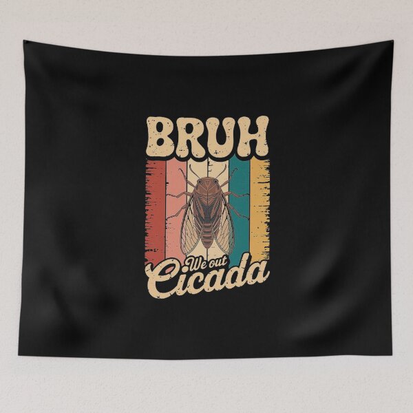 Item preview, Bruh We Out Cicada Retro Graphic designed and sold by love3617.