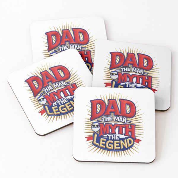 Item preview, DAD  The Man The Myth The Legend Embroidered Patch Design designed and sold by ArtDesignTp.