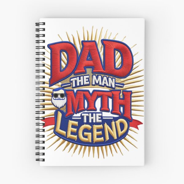 Item preview, DAD  The Man The Myth The Legend Embroidered Patch Design designed and sold by ArtDesignTp.