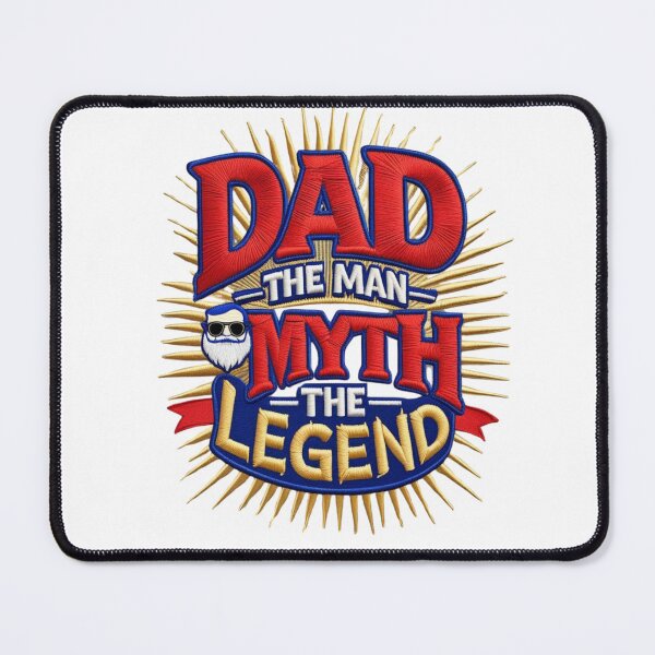 Item preview, DAD The Man The Myth The Legend Embroidered Patch Design designed and sold by ArtDesignTp.
