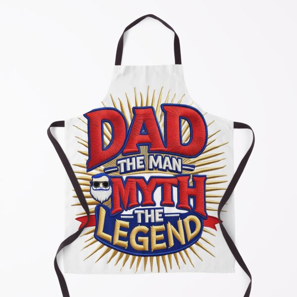 Item preview, DAD The Man The Myth The Legend Embroidered Patch Design designed and sold by ArtDesignTp.