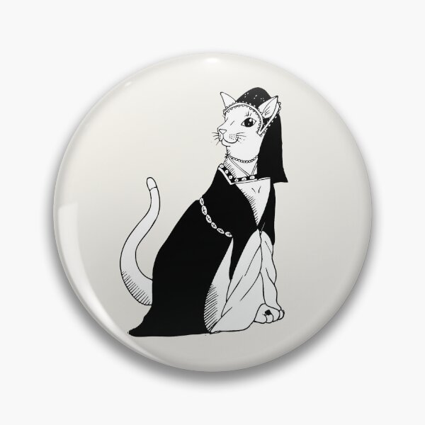 Artikelvorschau, Tudor-Katze (Holzschnitt) entworfen und verkauft von ind-illustrates.