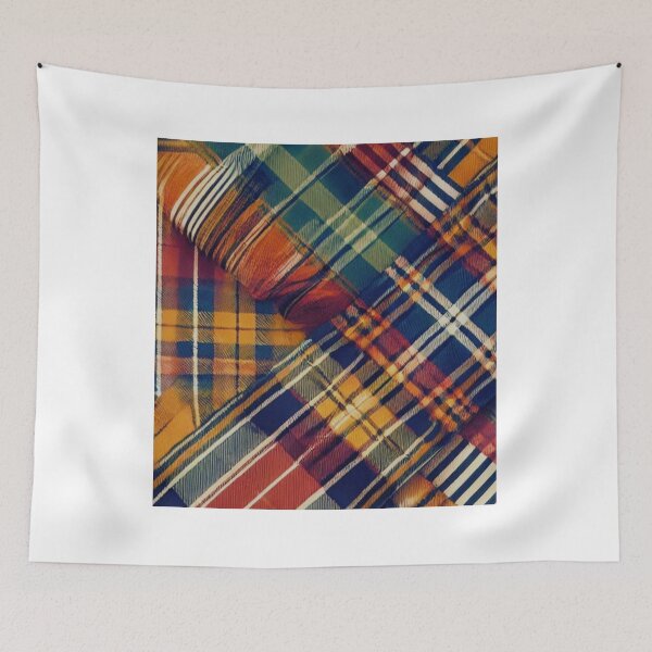Item preview, Vibrant Madras Plaid – Bold Multicolor Pattern Design designed and sold by Right-UR.