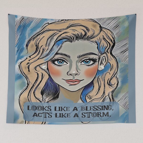 Item preview, Pop Art Blonde with Storm Energy designed and sold by gleefulme.