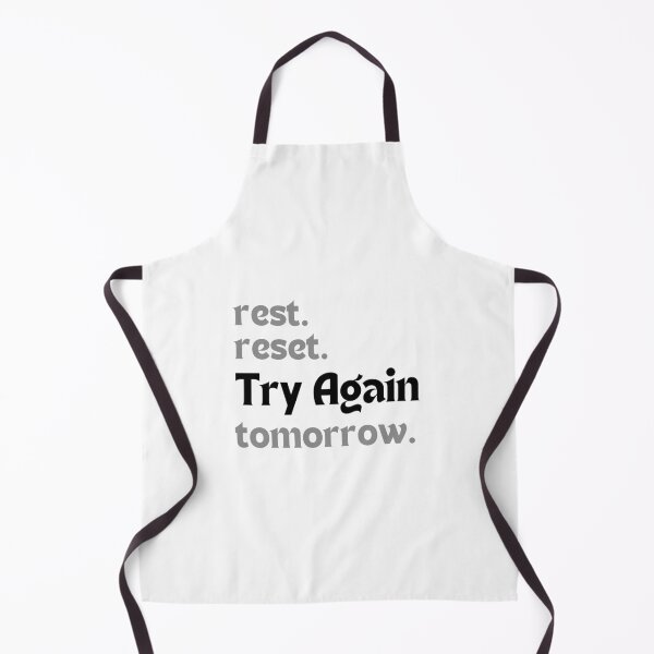 Item preview, Motivational Quote – Rest. Reset. Try Again Tomorrow. (Minimalist Self-Care & Mental Wellness Design) designed and sold by MakeMyDaze.