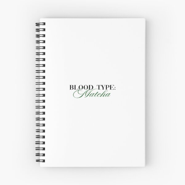 Item preview, Blood Type Matcha | Aesthetic Matcha Lover Typography designed and sold by Gracie_Designs.