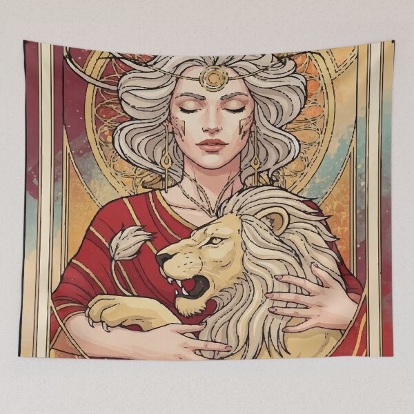 Item preview, La Fuerza Tarot Moderna – Arquetipo Femenino en Arte Decorativo designed and sold by Ojo de Lilith.