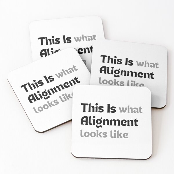 Item preview, Mindfulness Quote – This Is What Alignment Looks Like (Minimalist Balance & Personal Growth Design) designed and sold by MakeMyDaze.