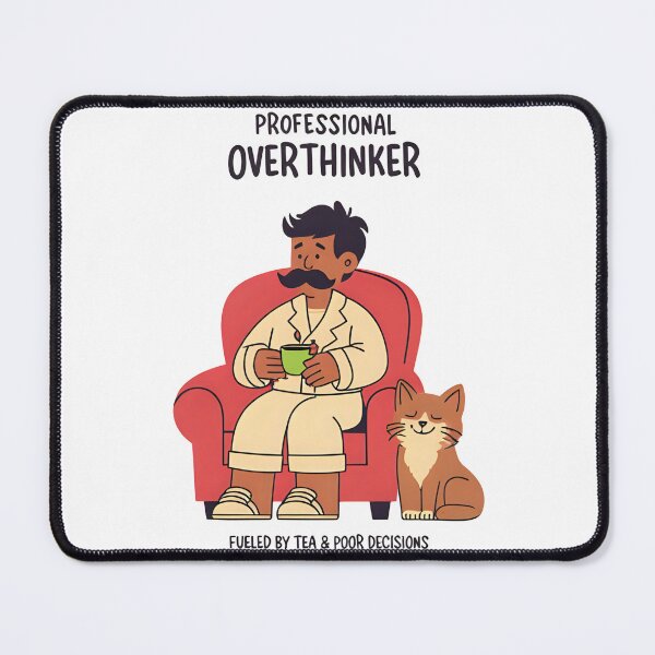 Item preview, "Funny Tea Lover Relaxing at Home" designed and sold by R123Hayat.