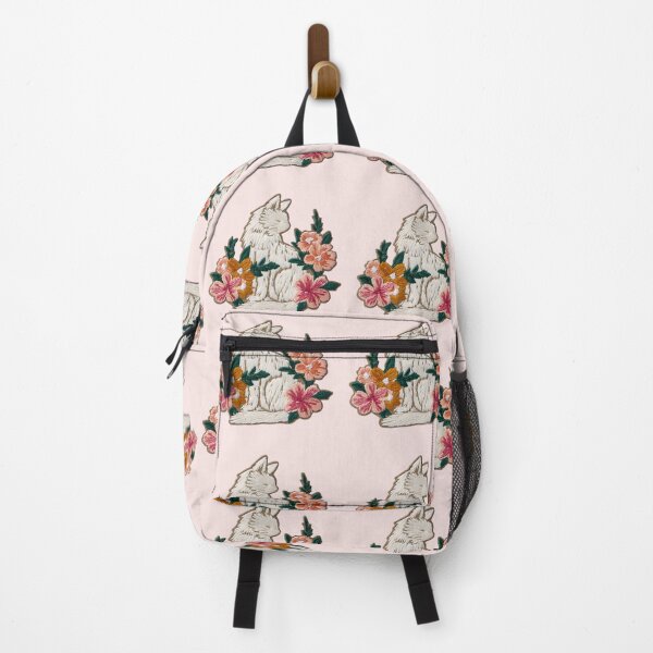Item preview, Embroidered Cat & Floral Pattern – Cozy Vintage Stitch-Style Design designed and sold by Kollibri.