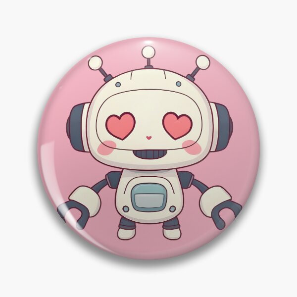 Item preview, Blushing Lovebot designed and sold by KaviPatterns.