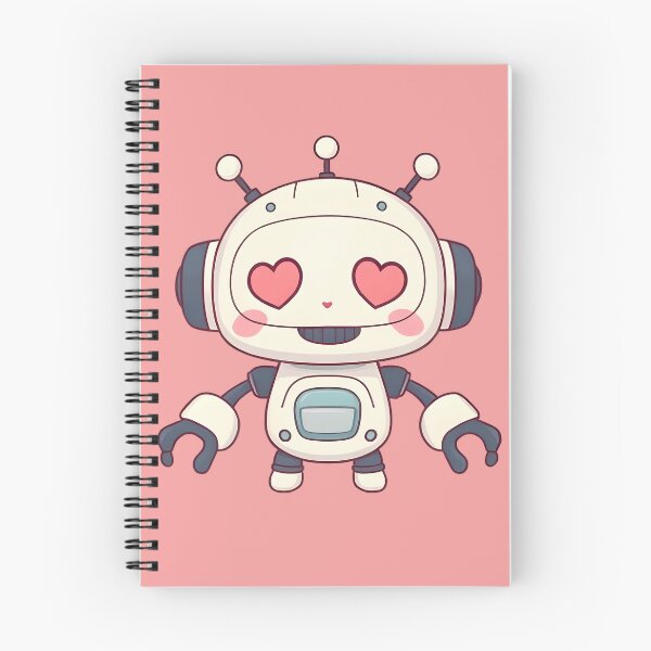 Item preview, Blushing Lovebot designed and sold by KaviPatterns.