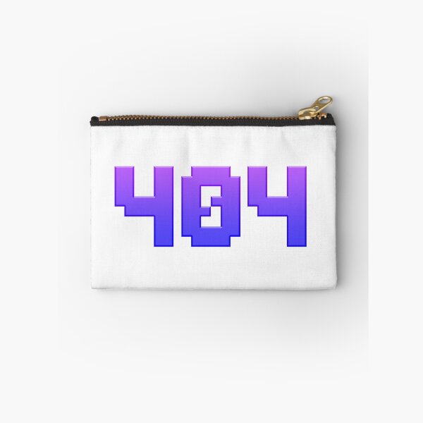Item preview, 404 in 8-bit Pixel Purple and Blue designed and sold by Memes N Lore .