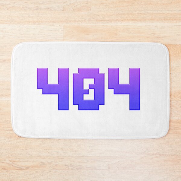 Item preview, 404 in 8-bit Pixel Purple and Blue designed and sold by Memes N Lore .