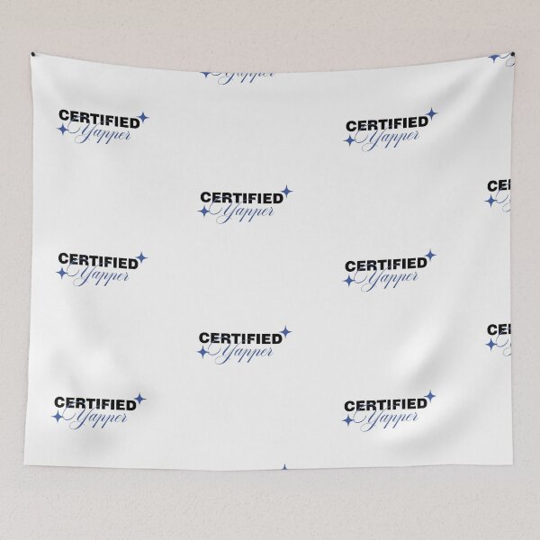 Item preview, Certified Yapper | Funny Loud Talker Typography Design designed and sold by Gracie_Designs.