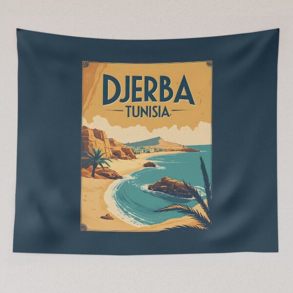 Item preview, A Vintage Illustration of Djerba - Tunisia  designed and sold by GoodOldVintage.