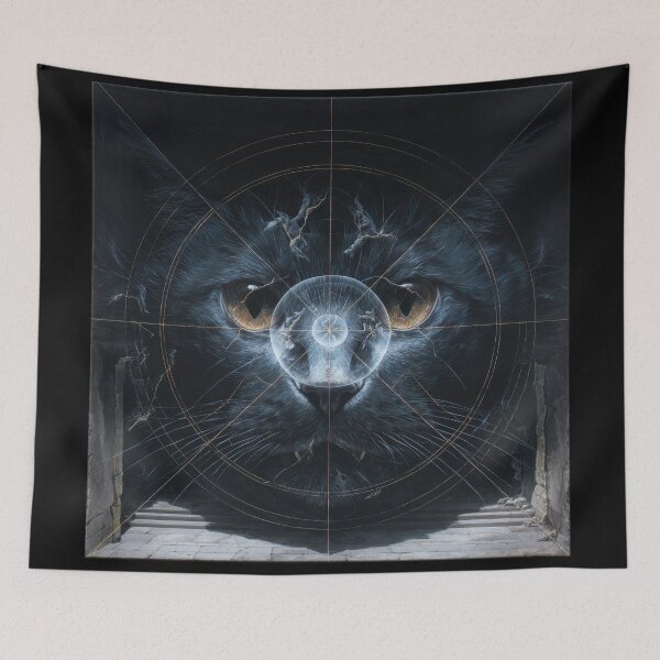 Item preview, Black Cat With Sphere designed and sold by Shannon Hilson.