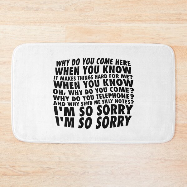 Item preview, Why Do You Come Here – Emotional Black Lettering designed and sold by didijuca.