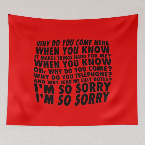 Item preview, Why Do You Come Here – Emotional Black Lettering designed and sold by didijuca.