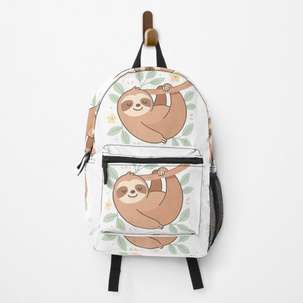 Item preview, Adorable Sloth Hanging on a Branch – Whimsical Nature Art designed and sold by MakeMemoryStore.