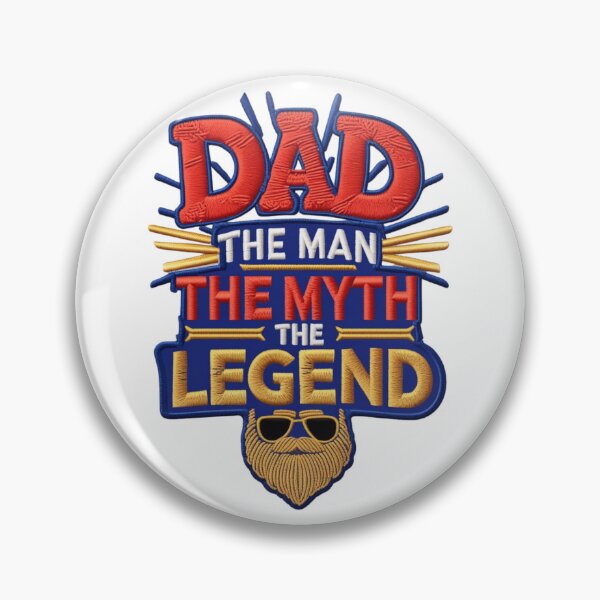 Item preview, DAD The Man The Myth The Legend  Funny Father's Day Embroidered Design designed and sold by ArtDesignTp.