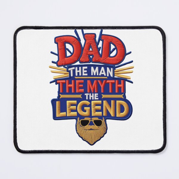 Item preview, DAD The Man The Myth The Legend  Funny Father's Day Embroidered Design designed and sold by ArtDesignTp.