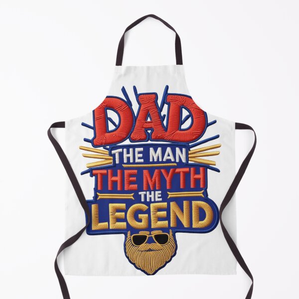Item preview, DAD The Man The Myth The Legend Funny Father's Day Embroidered Design designed and sold by ArtDesignTp.