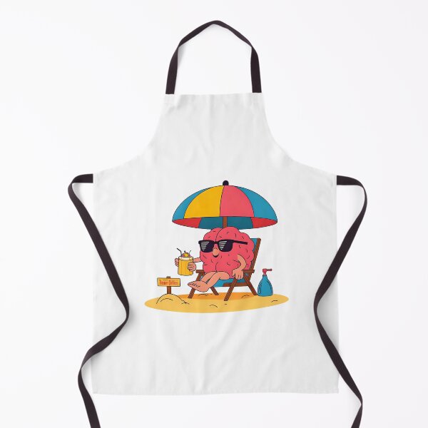 Item preview, “Relaxed Brain Enjoying Beach Vacation” designed and sold by R123Hayat.