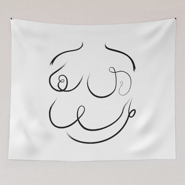 Item preview, Bold & Beautiful – Abstract Form Line Art (Front View) designed and sold by spooniecentral.